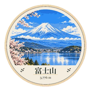 富士山纪念印章